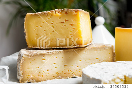 Different french cheeses Normandy and Savoie Different french cheeses Normandy and Savoie 34502533