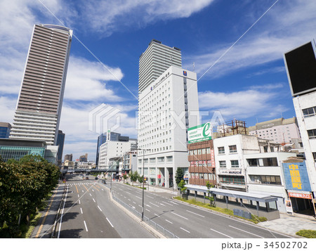 岐阜駅前　歩道橋から　岐阜シティタワー43　岐阜スカイウイング37 34502702