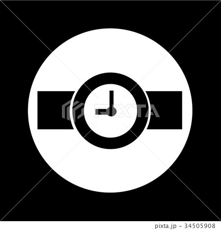 Wristwatch Icon illustration design Wristwatch Icon illustration design 34505908