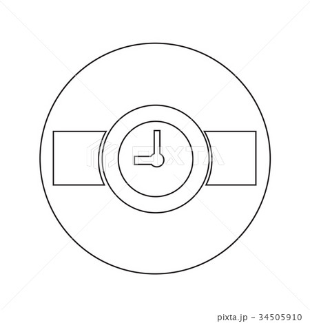 Wristwatch Icon illustration design Wristwatch Icon illustration design 34505910