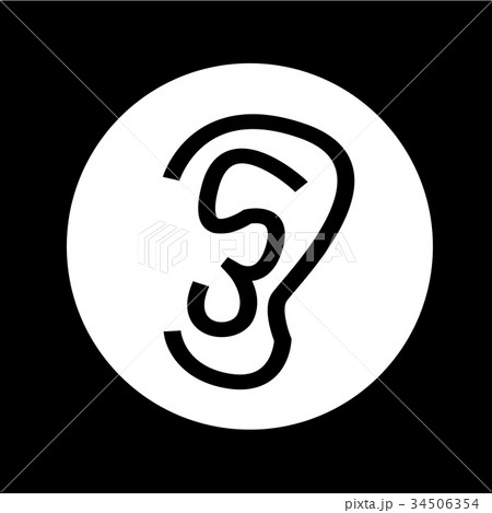 ear icon illustration design ear icon illustration design 34506354