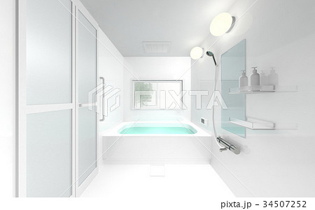 白のバスルーム 34507252