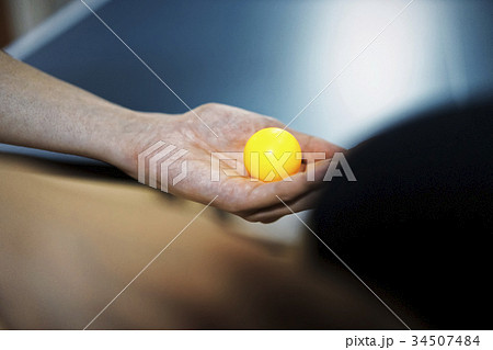 卓球のサーブ 構え 卓球のサーブ 構え 34507484