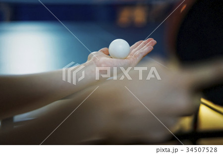 卓球選手　手元 34507528