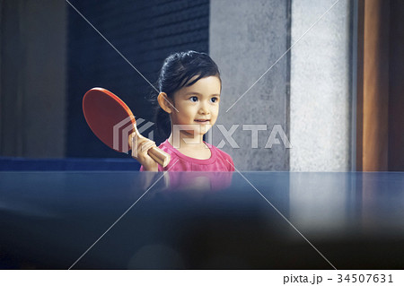 卓球をする女の子 34507631