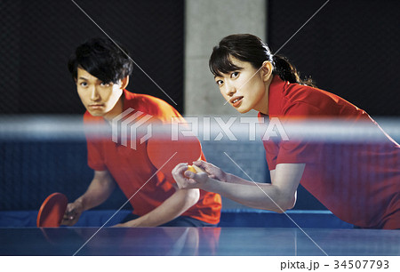 卓球　ダブルス 34507793