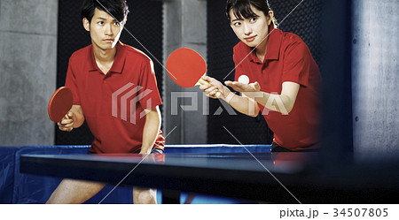 卓球　ダブルス 34507805