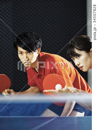 卓球　ダブルス 34507828
