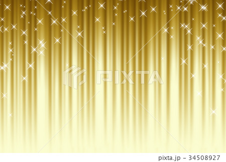 きらきら金色カーテン 34508927