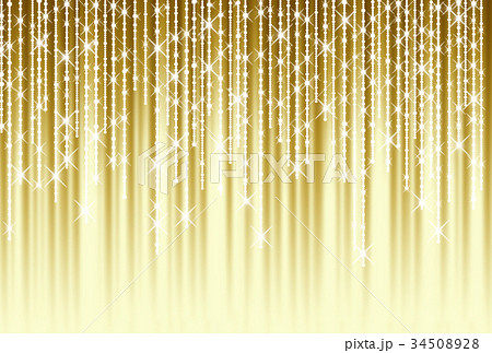 きらきら金色カーテンのイラスト素材 [34508928] - PIXTA