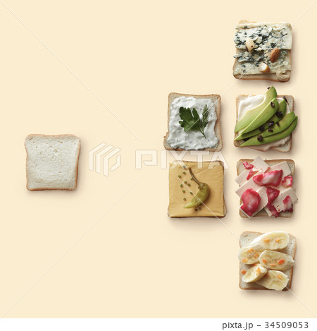 many different healthy sandwiches 34509053
