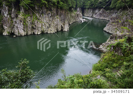 瀞峡（どろきょう）瀞八丁展望所からの眺め 34509171