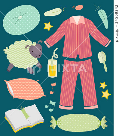 Pajama Party Elements Illustration 34509342