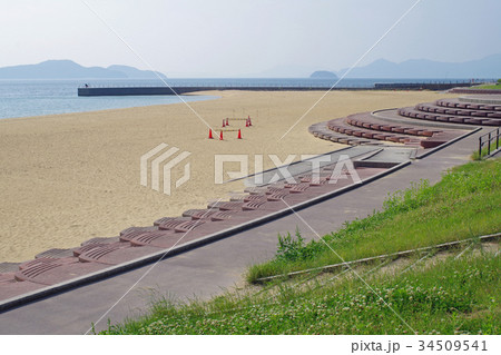 潮風公園の浜辺 34509541