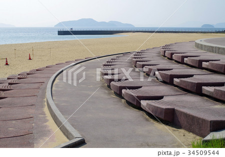 潮風公園の浜辺 34509544