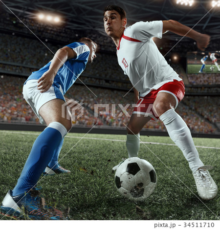 Soccer players performs an action playの写真素材 [34511710] - PIXTA