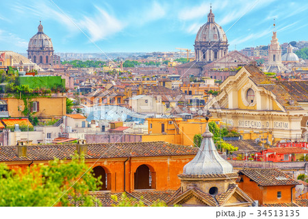 View of the city of Rome from above View of the city of Rome from above 34513135