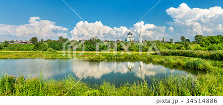 Monastery pond in Suzdal, Russia Monastery pond in Suzdal, Russia 34514886