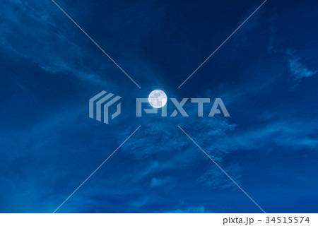 Night sky with moon and clouds, serenity nature Night sky with moon and clouds, serenity nature 34515574