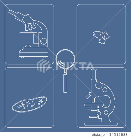 microscopes, magnifier, amoeba, ciliate-slipper 34515683