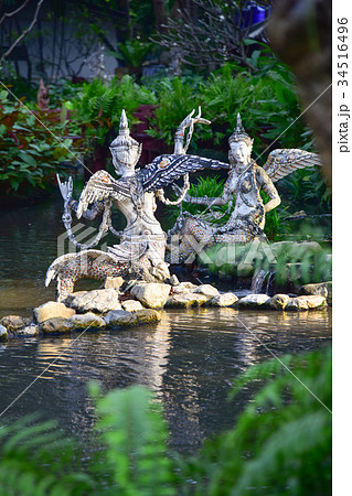Kinnaree statue, Thai art 34516496
