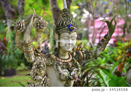 Kinnaree statue, Thai art Kinnaree statue, Thai art 34516508