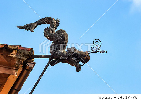 Metal serpent gargoyle Metal serpent gargoyle 34517778