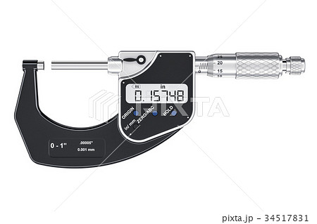 Digital Micrometer, 3D rendering 34517831
