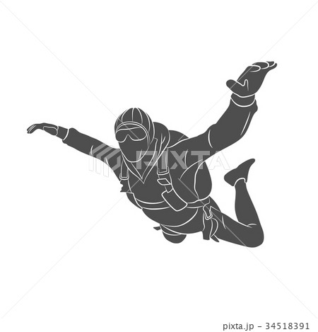 Abstract skydiver paint Abstract skydiver paint 34518391