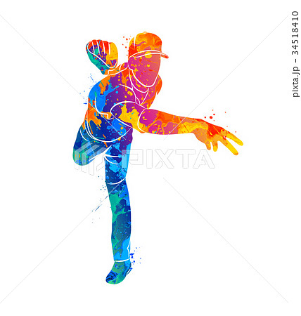 baseball player ball 34518410