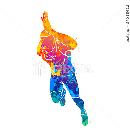 Running, sprinter, athlete Running, sprinter, athlete 34518412