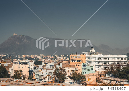 Aerial view of Udaipur homes Aerial view of Udaipur homes 34518497