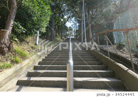 旭山神社参道の階段２～広島県広島市西区～ 34524445
