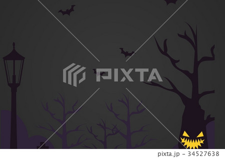 ハロウィンイラスト　夜景 34527638