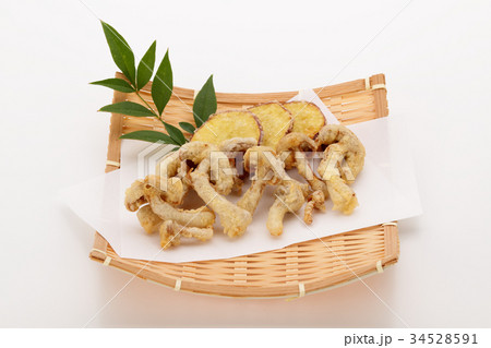 ジャンボなめこの天ぷら ジャンボなめこの天ぷら 34528591