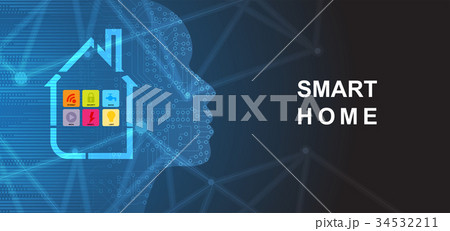 smart home technology futuristic concept business smart home technology futuristic concept business 34532211