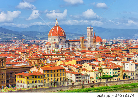 Beautiful landscape view of Florence. Italy. Beautiful landscape view of Florence. Italy. 34533274
