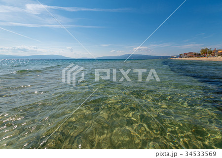 Paralia Fourkas beach, Halkidiki, Greece. 34533569