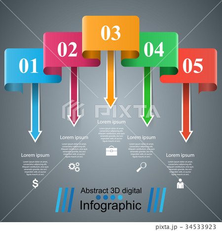Infographic icons. Arrows icon. 34533923