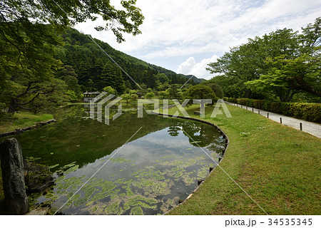 修学院離宮　上離宮　浴龍池 34535345