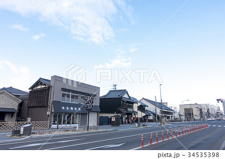 江戸時代からの酒蔵が残る塩竈市の街並み鹽竈神社の御神酒酒屋 34535398
