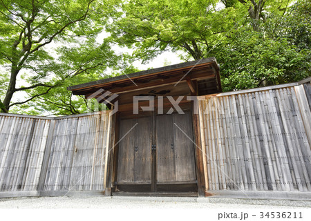 修学院離宮　上離宮の御成門 34536211