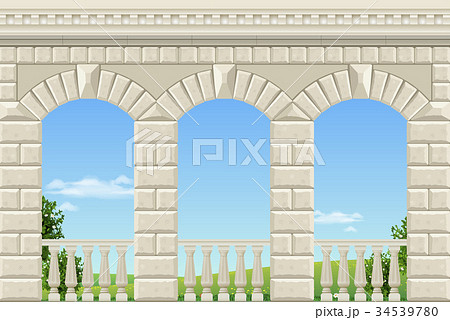 Classic arch of the palace 34539780