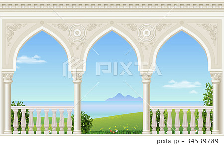 Classic Arch Of The Palaceのイラスト素材
