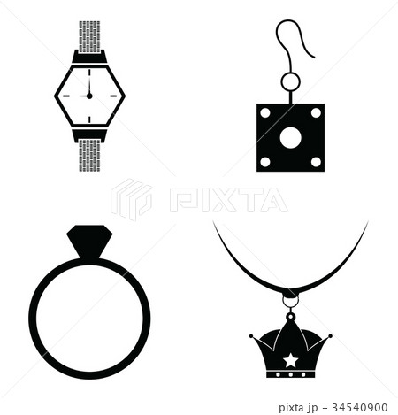 Jewelry and accessories  icon set 34540900