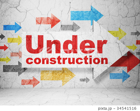 Web development concept: arrow with Under 34541516