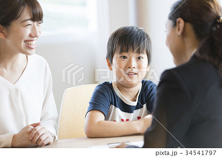 三者面談　小学生　 34541797