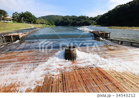 茂木町 大瀬観光やなの写真素材