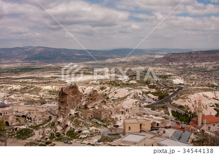 Cappadocia landscape shot on cloudy day Cappadocia landscape shot on cloudy day 34544138