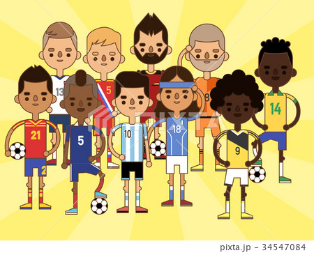 National Euro Cup soccer football teams vector National Euro Cup soccer football teams vector 34547084